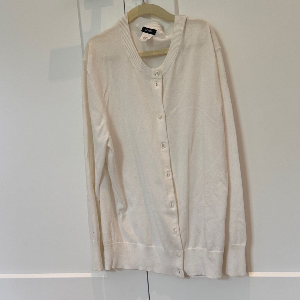J. Crew Women's Cream Cardigan